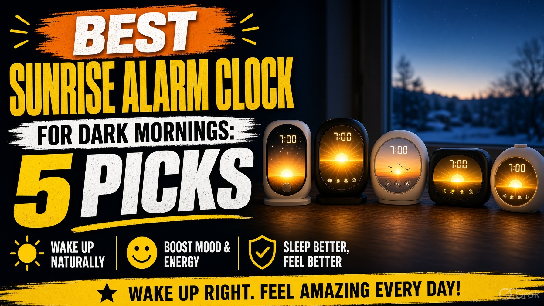 Best Sunrise Alarm Clock for Dark Mornings: 5 Picks
