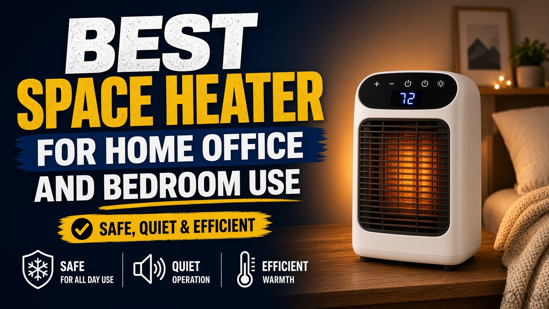 Best Space Heater for Home Office and Bedroom Use